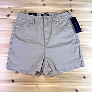 NEW American Bazi Shorts Womens Large Khaki High Rise Color Shorts